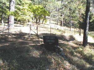 Ft Goff Cemetery sign
